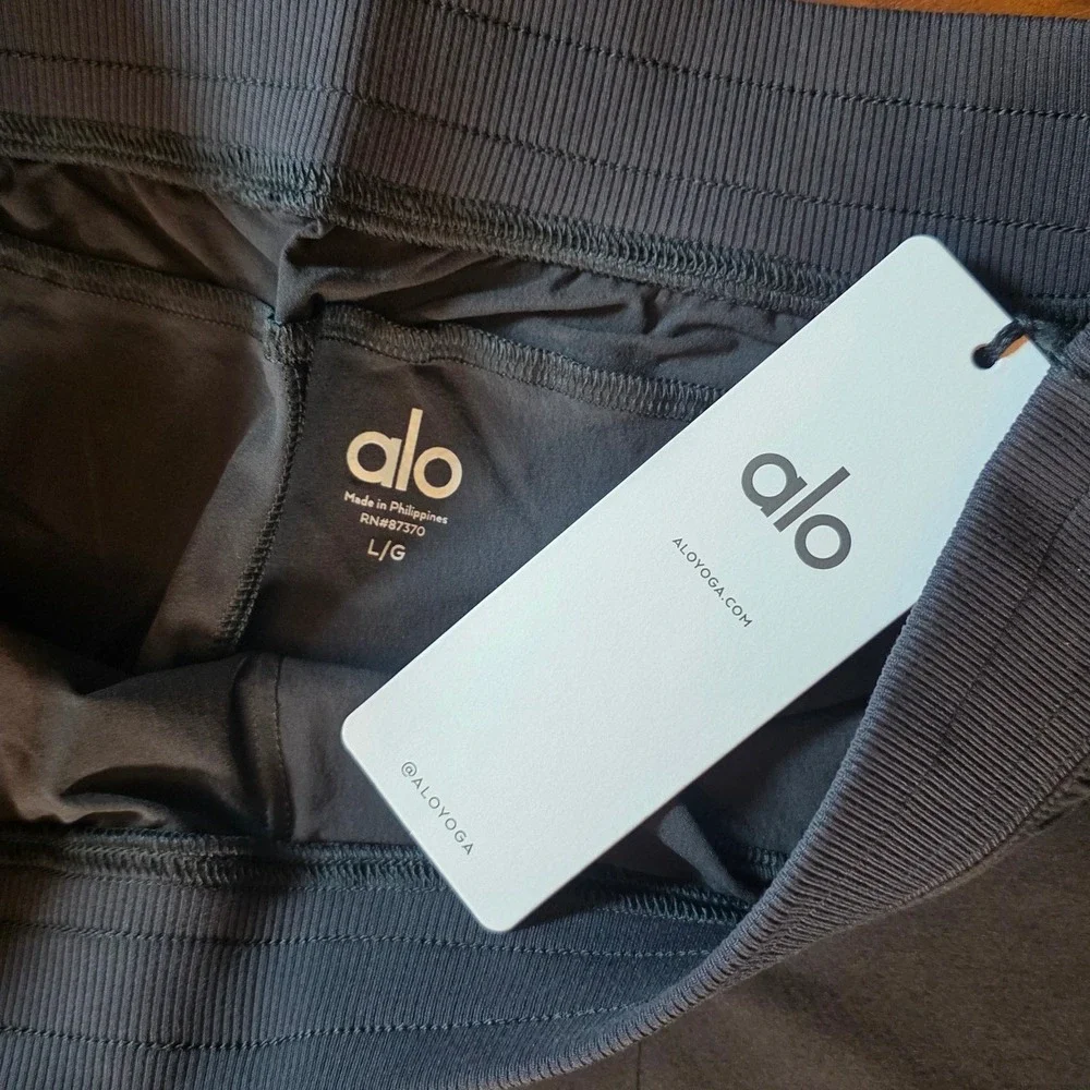 Alo Yoga Mens Co-Op Pant Black Activewear Joggers Atheleisure Gym